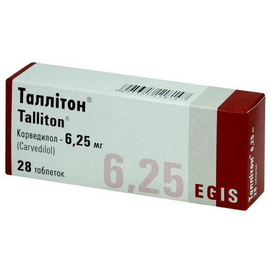 Таллітон таблетки 6.25 мг №28